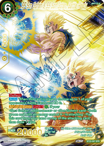 SS Son Gohan & SS Son Goten, Battle Ready (SPR) (BT22-067) [Critical Blow]