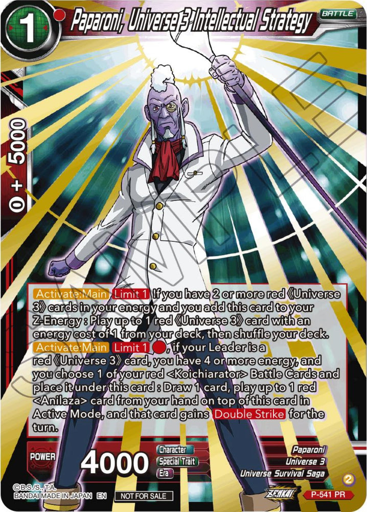 Paparoni, Universe 3 Intellectual Strategy (Championship Selection Pack 2023 Vol.3) (P-541) [Tournament Promotion Cards]