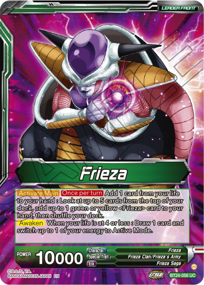 Frieza // Frieza, Scourge of Saiyans (SLR) (BT24-056) [Beyond Generations]