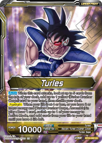 Turles // Turles, Corps Commander (SLR) (BT24-080) [Beyond Generations]