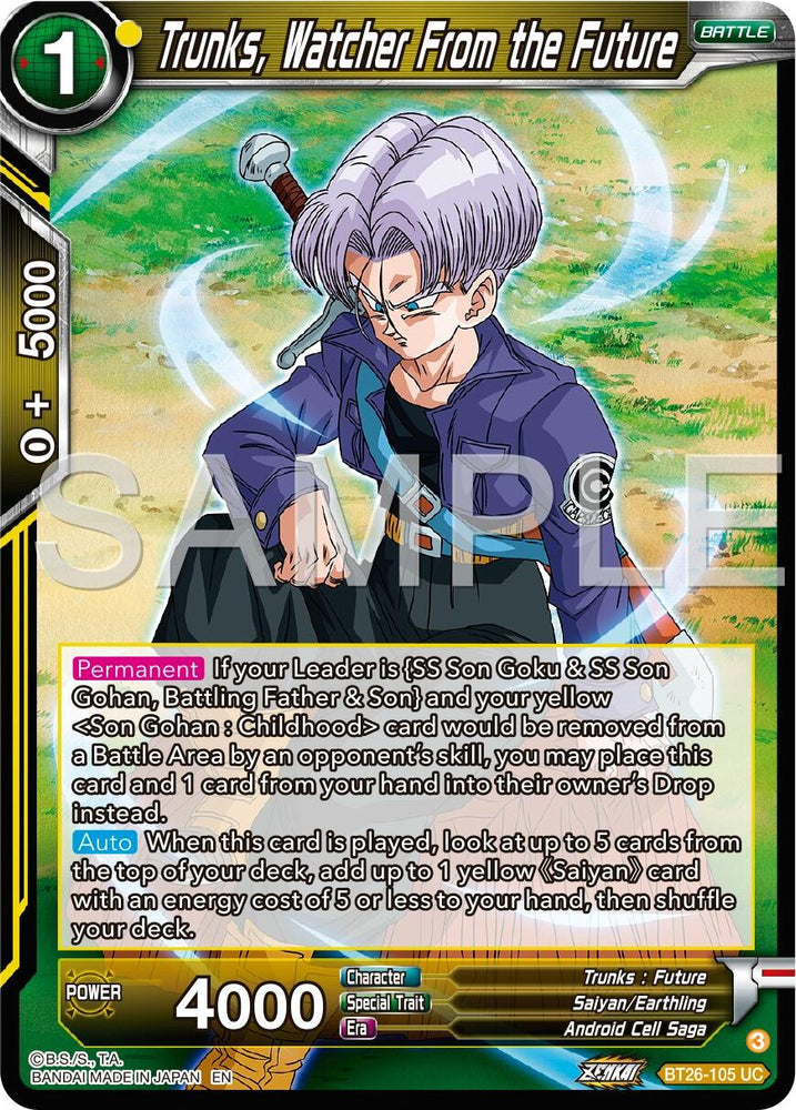 Trunks, Watcher From the Future (BT26-105) [Ultimate Advent]