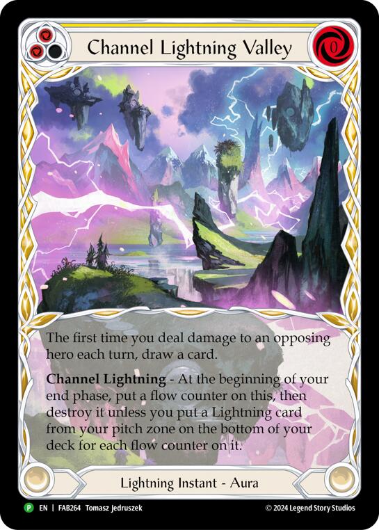 Channel Lightning Valley [FAB264] (Promo)  Cold Foil