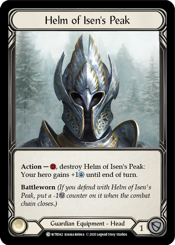 Helm of Isen's Peak [U-WTR042] (Welcome to Rathe Unlimited)  Unlimited Rainbow Foil