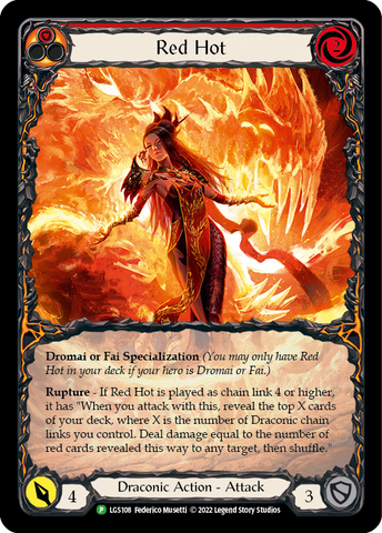 Red Hot [LGS108] (Promo)  Rainbow Foil