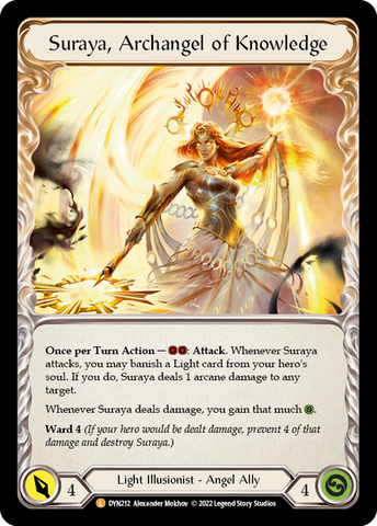 Invoke Suraya // Suraya, Archangel of Knowledge [DYN212] (Dynasty)  Cold Foil