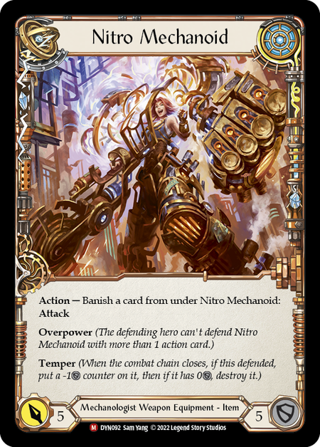 Construct Nitro Mechanoid // Nitro Mechanoid [DYN092] (Dynasty)  Rainbow Foil