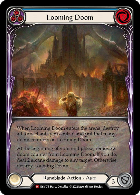 Looming Doom (Extended Art) [DYN175] (Dynasty)  Rainbow Foil