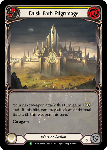 Dusk Path Pilgrimage (Yellow) [LGS061] (Promo)  Rainbow Foil