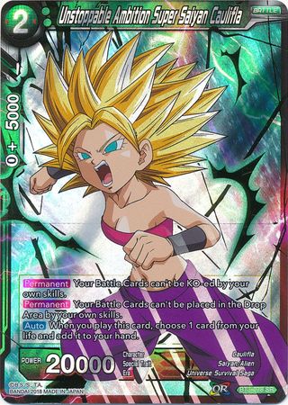 Unstoppable Ambition Super Saiyan Caulifla (BT3-078) [Cross Worlds]