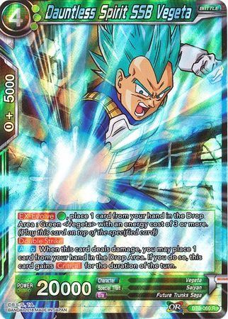 Dauntless Spirit SSB Vegeta (BT3-060) [Cross Worlds]