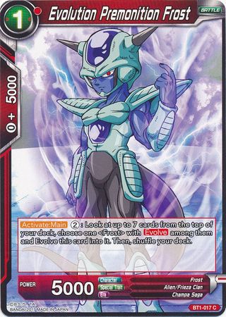 Evolution Premonition Frost (BT1-017) [Galactic Battle]