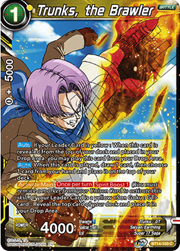 Trunks, the Brawler (BT14-103) [Cross Spirits]