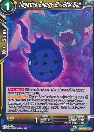 Negative Energy Six-Star Ball (BT12-117) [Vicious Rejuvenation]