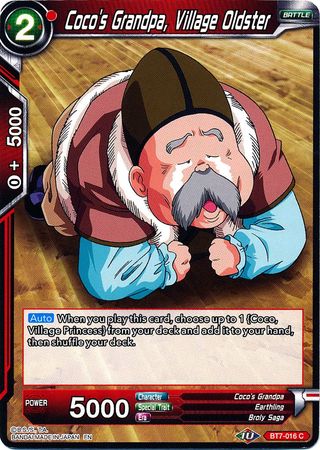 Coco's Grandpa, Village Oldster (BT7-016) [Assault of the Saiyans]