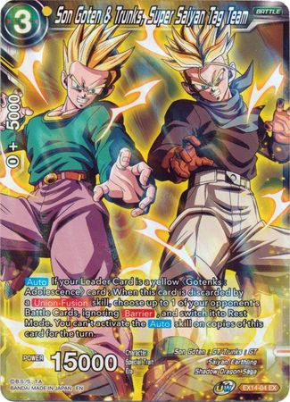 Son Goten & Trunks, Super Saiyan Tag Team (EX14-04) [Battle Advanced]