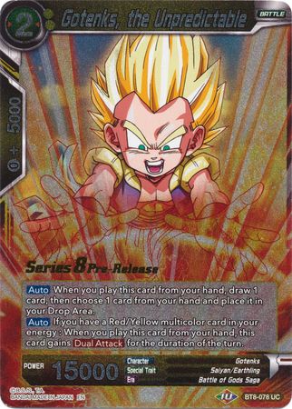 Gotenks, the Unpredictable (BT8-078_PR) [Malicious Machinations Prerelease Promos]