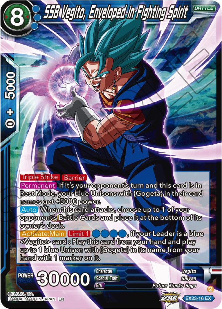 SSB Vegito, Enveloped in Fighting Spirit (EX23-16) [Premium Anniversary Box 2023]