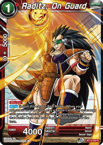 Raditz, On Guard (BT15-005) [Saiyan Showdown]