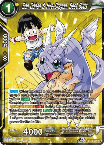 Son Gohan & Hire-Dragon, Best Buds (BT15-098) [Saiyan Showdown]