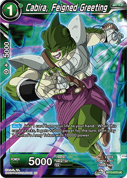 Cabira, Feigned Greeting (Uncommon) (BT13-070) [Supreme Rivalry]