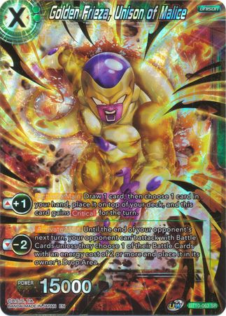 Golden Frieza, Unison of Malice (BT10-063) [Rise of the Unison Warrior]