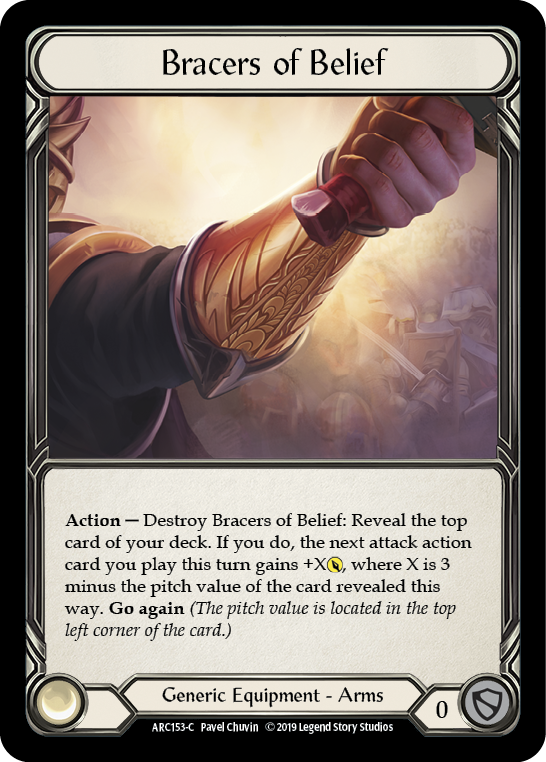 Bracers of Belief [ARC153-C] (Arcane Rising)  1st Edition Normal