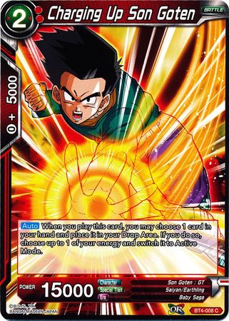 Charging Up Son Goten (BT4-008) [Colossal Warfare]