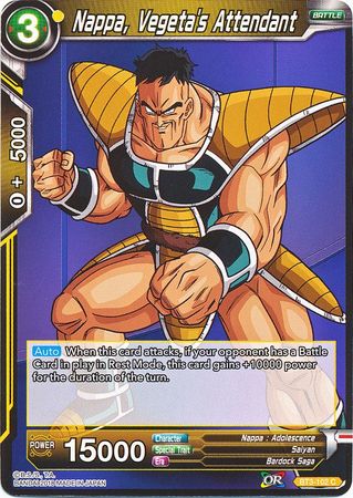 Nappa, Vegeta's Attendant (BT3-102) [Cross Worlds]