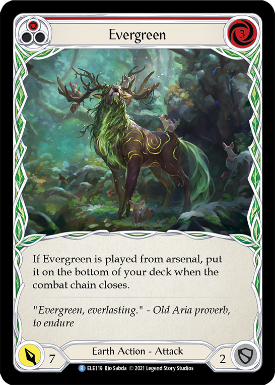 Evergreen (Red) [ELE119] (Tales of Aria)  1st Edition Normal