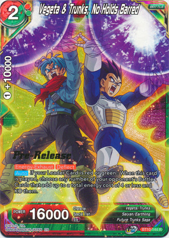 Vegeta & Trunks, No Holds Barred (BT10-144) [Rise of the Unison Warrior Prerelease Promos]