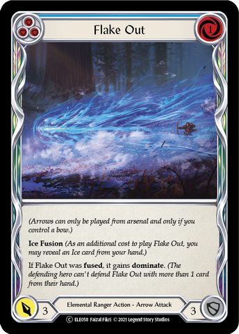 Flake Out (Blue) [U-ELE058] (Tales of Aria Unlimited)  Unlimited Rainbow Foil