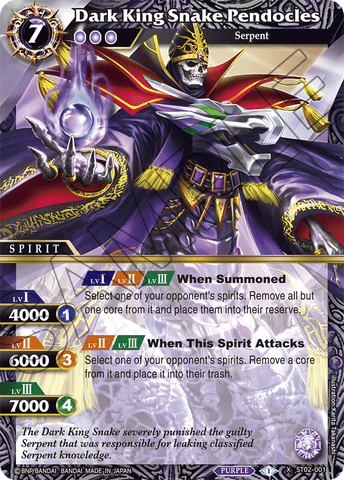 Dark King Snake Pendocles (ST02-001) [Call of the Curse]