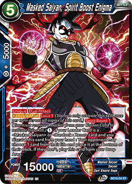 Masked Saiyan, Spirit Boost Enigma (Starter Deck - Darkness Reborn) (SD16-04) [Cross Spirits]