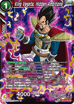 King Vegeta, Hidden Ambitions (BT13-020) [Supreme Rivalry]