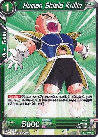 Human Shield Krillin (BT1-072) [Galactic Battle]