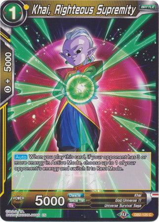 Khai, Righteous Supremity (DB2-125) [Divine Multiverse]