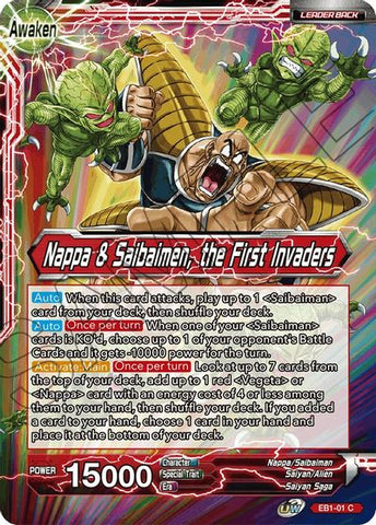 Nappa // Nappa & Saibaimen, the First Invaders (EB1-01) [Battle Evolution Booster]