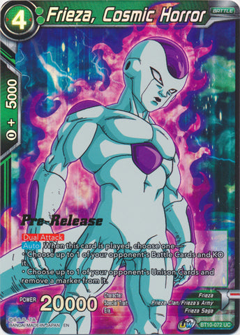 Frieza, Cosmic Horror (BT10-072) [Rise of the Unison Warrior Prerelease Promos]