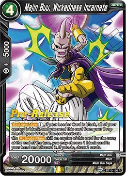 Majin Buu, Wickedness Incarnate (BT10-126) [Rise of the Unison Warrior Prerelease Promos]