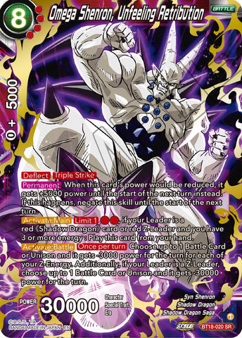 Omega Shenron, Unfeeling Retribution (BT18-020) [Dawn of the Z-Legends]