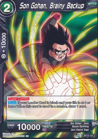 Son Gohan, Brainy Backup (BT12-131) [Vicious Rejuvenation]