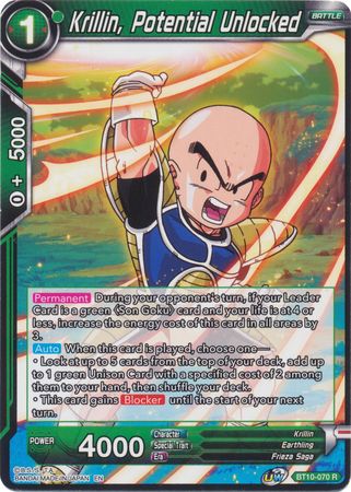 Krillin, Potential Unlocked (BT10-070) [Rise of the Unison Warrior]