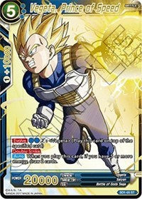 Vegeta, Prince of Speed (Foil) (SD1-05) [Galactic Battle]