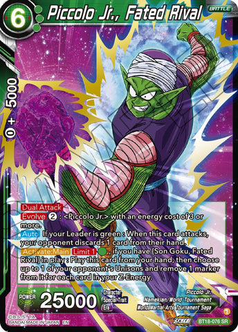 Piccolo Jr., Fated Rival (BT18-076) [Dawn of the Z-Legends]