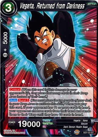 Vegeta, Returned from Darkness (Starter Deck - Shenron's Advent) (SD7-03) [Miraculous Revival]