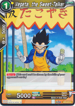 Vegeta, the Sweet-Talker (BT8-072) [Malicious Machinations]