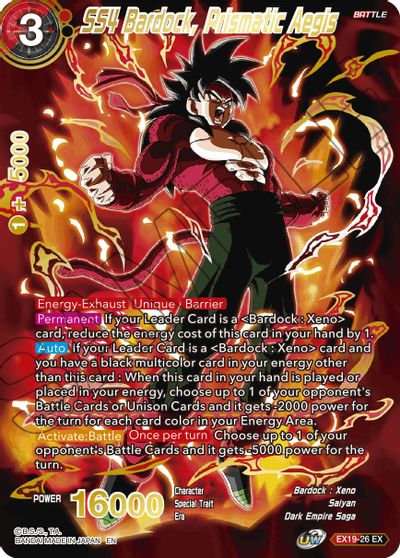 SS4 Bardock, Prismatic Aegis (EX19-26) [Special Anniversary Set 2021]