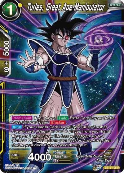 Turles, Great Ape Manipulator (BT15-106) [Saiyan Showdown]