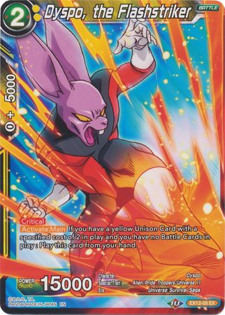 Dyspo, the Flashstriker (EX12-05) [Universe 11 Unison]