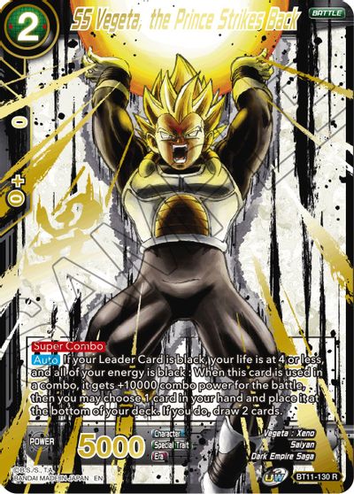 SS Vegeta, the Prince Strikes Back (Alternate Art) (BT11-130) [Special Anniversary Set 2021]